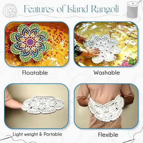 Island Rangoli Nity Design | Crochet Series | Rangoli Mat